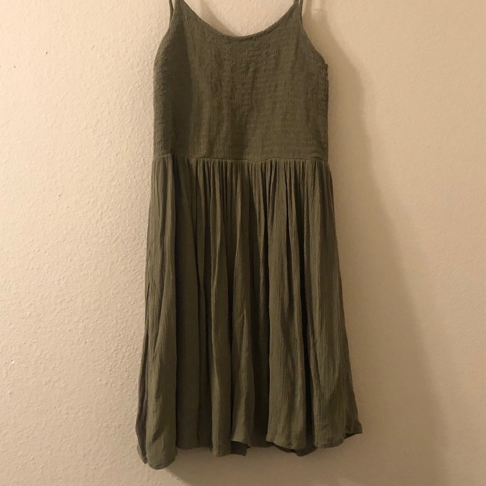 Forever 21 Olive Green Sun Dress - Size M